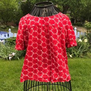 Anthropologie brand Fei cotton retro-inspired top